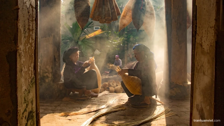Farmers Knit Bamboo Basket